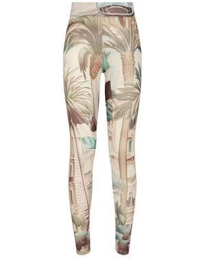 Philipp Plein Racing Leggings - Natural