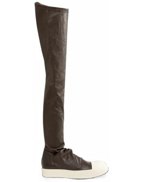 Rick Owens High-Stocking Trainers - Brown