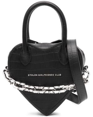 Stolen Girlfriends Club Rebellious Heart Bag - Black