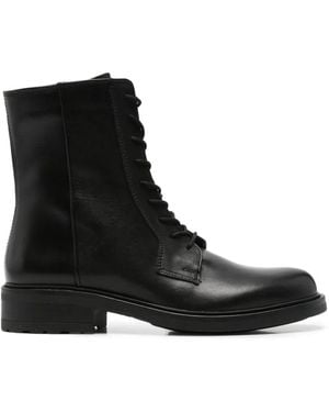 SERGIO MORETTI FIRENZE Lace-Up Ankle Boots - Black