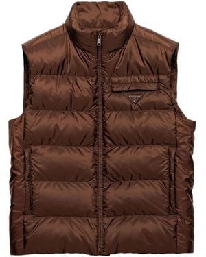 Prada Gewatteerde Bodywarmer - Bruin