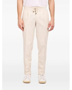 Luigi Borrelli Napoli Drawstring-Fastening Trousers - Natural