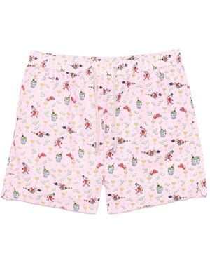 MC2 Saint Barth X Disney Graphic-Print Swim Shorts - Pink