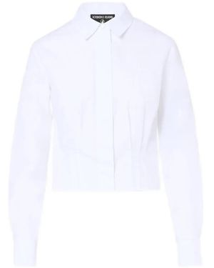 Iceberg Pleated Cropped Shirt - White
