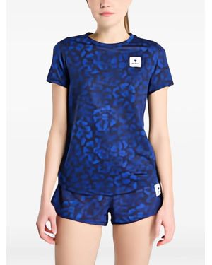 Saysky Floral-Print T-Shirt - Blue