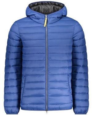 Armata Di Mare Quilted Hooded Jacket - Blue