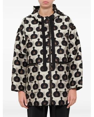 Lanvin Printed Parka - Black