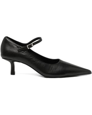 Senso 65Mm Leather Court Shoes - Black