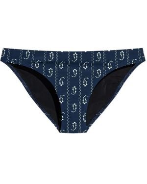Tory Burch Hipster Bikini Bottom - Blue