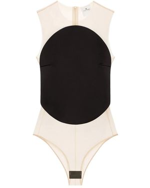 Courreges Body À Design Asymétrique À Une Épaule - Noir