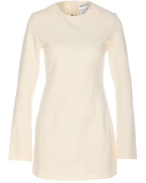 Max Mara Alpino Long-Sleeved Mini Dress - Natural
