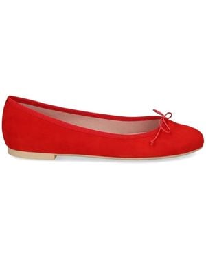 Pretty Ballerinas Nicole Tie-Detail Ballet Flats - Red
