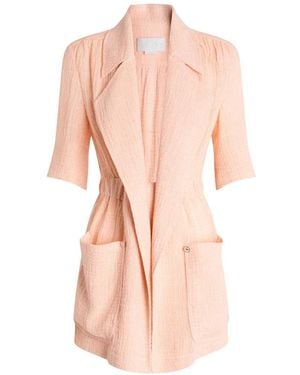 Genny Veste Ceinturée À Poches Multiples - Pink