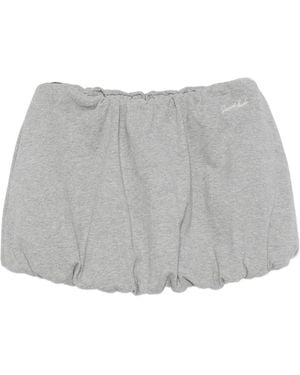 DUNST Bubble-Hem Mini Skirt - Grey