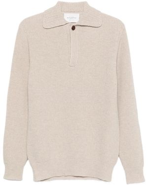 Ballantyne Ribbed-Knit Jumper - White