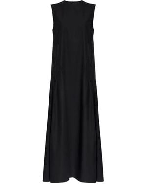 Studio Nicholson Pleated A-Line Dress - Black