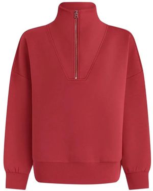 Varley Hawley Half-Zip Sweatshirt - Red