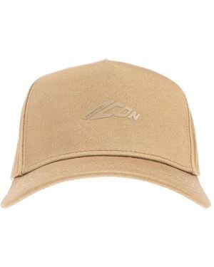 DSquared² Logo-Print Cap - Natural