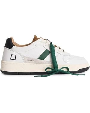 Date Court 2.0 Logo-Print Panelled Sneakers - White