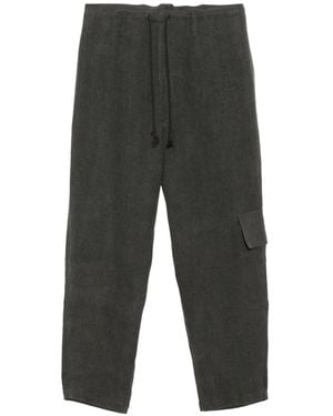 Yohji Yamamoto Broek Met Trekkoord - Grijs