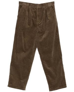A.P.C. Pleated Corduroy Trousers - Brown