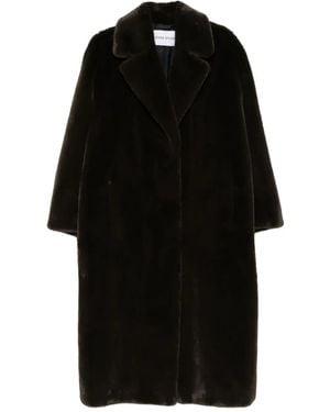 Stand Studio Collared Coat - Black