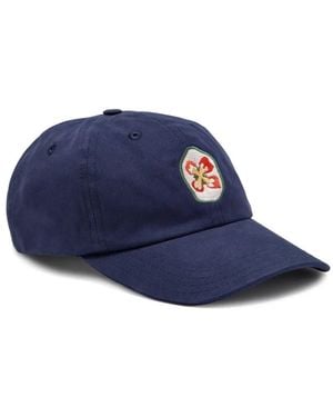Drake's Embroidered-Patch Baseball Cap - Blue