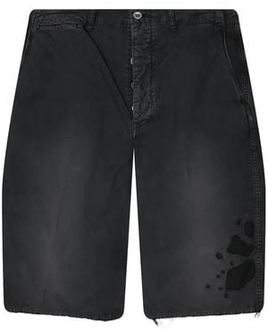 Visvim Broader Chino Crash Shorts - Black