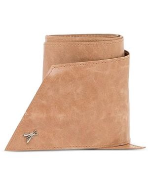 Patrizia Pepe Logo-Plaque Leather Belt - Natural