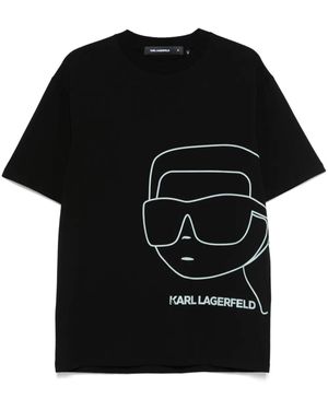 Karl Lagerfeld Ikonik Karl Tシャツ - ブラック