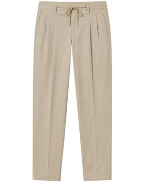 Manuel Ritz Pleated Drawstring-Waist Trousers - Natural