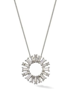 Lark & Berry Sterling Big Bang Sapphire Pendant Necklace - White