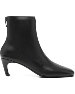 TOTEME Stiletto-Heel Ankle Boots - Black