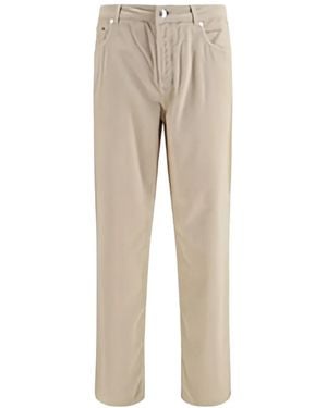 Brunello Cucinelli Straight-Leg Corduroy Trousers - Natural