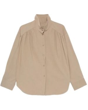 Source Unknown Ruched Shirt - Natural