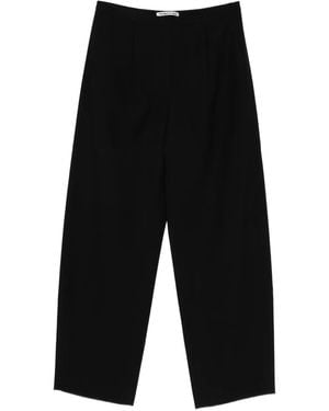 OPEN YY Volume Tuck Trousers - Black