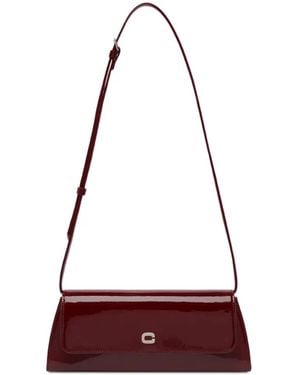 CAREL PARIS Sac Porté Épaule Madeleine En Cuir Verni - Red