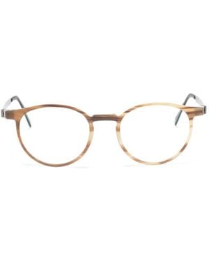 Lindberg Bril Met Rond Montuur - Naturel