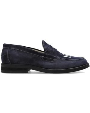 Duke & Dexter Mocassins En Daim À Broderies Wilde Ny - Blue