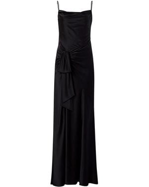 Cinq À Sept Side Slit Silk Dress - Black