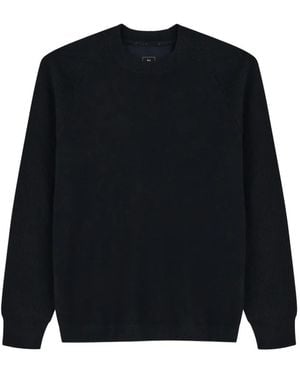 BOGGI Pull À Col Rond En Laine Mérinos Mélangée Wooltech - Noir