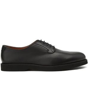 Doucal's Derbies En Cuir - Black