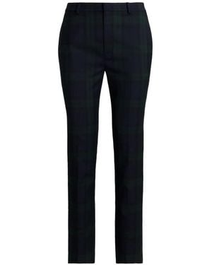 Ralph Lauren Plaid-Pattern Trousers - Blue