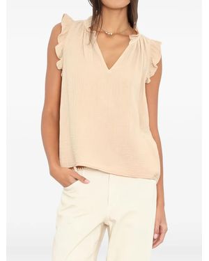 Xirena Bex Ruffled Top - White