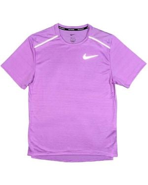 Nike Miler Short-Sleeved T-Shirt - Purple