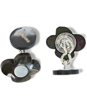 Lardini Flower-Shaped Mother-Of-Pearl Cufflinks - White