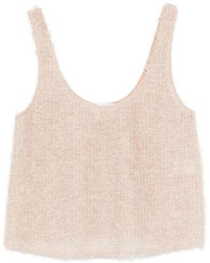 Alysi Textured Tank Top - Natural