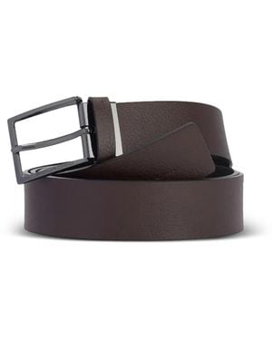 Piquadro Leather Belt - Black