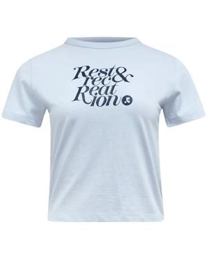 Rest&Recreation Logo-Print T-Shirt - Blue