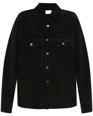 Saint Laurent Cotton Overshirt - Schwarz